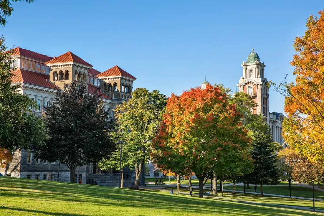 The quad in the fall.